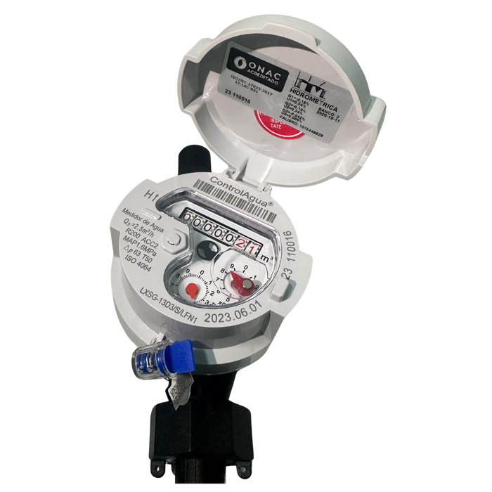 Medidor De Velocidad Transmisión Magnetica De 1/2" R200 Cuerpo Plástico